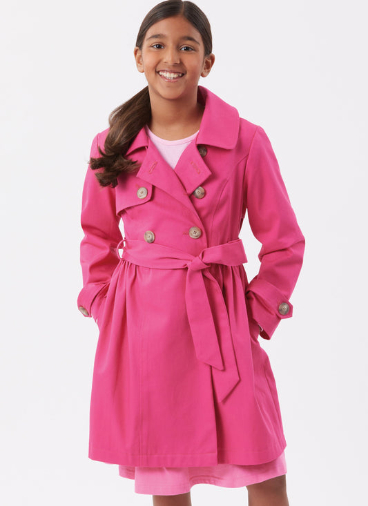 Simplicity Girl's Trench Coat S3114