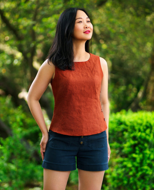Itch to Stitch Santorini Tank - Printed copy shop SIZES 16-40/D CUP (+£7.00)