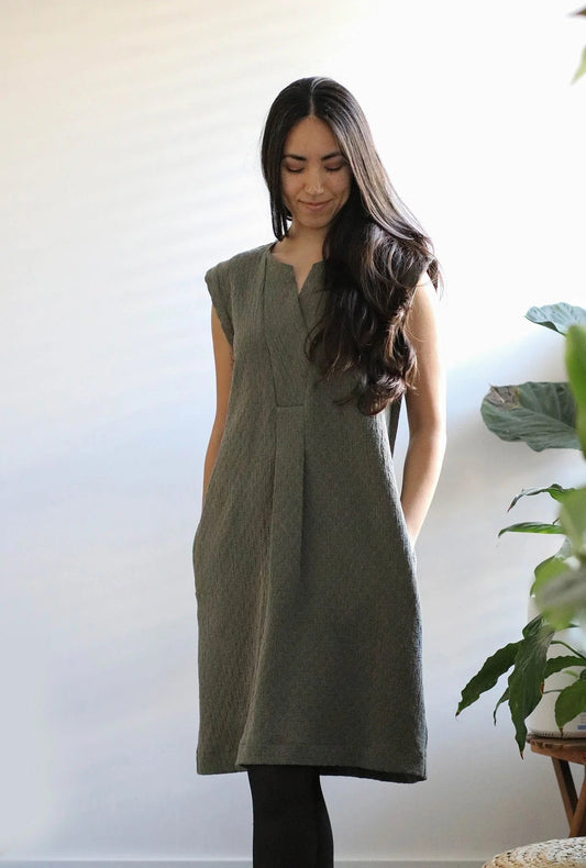 In the Folds Sawtell Dress - Printed copy shop SIZES G - P (+£7.00)