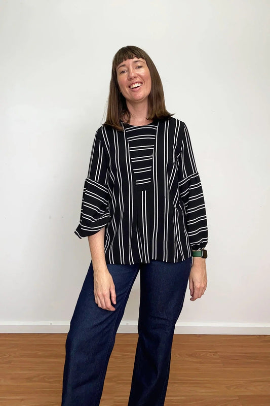 In the Folds Sawtell Top - Printed copy shop SIZES A - J (+£7.00)