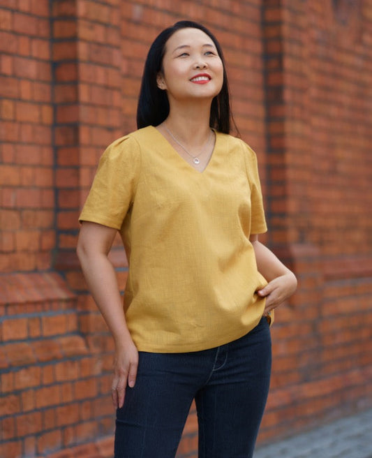 Itch to Stitch Seychelles Top - Printed copy shop SIZES 16 - 40/C CUP (+£7.00)