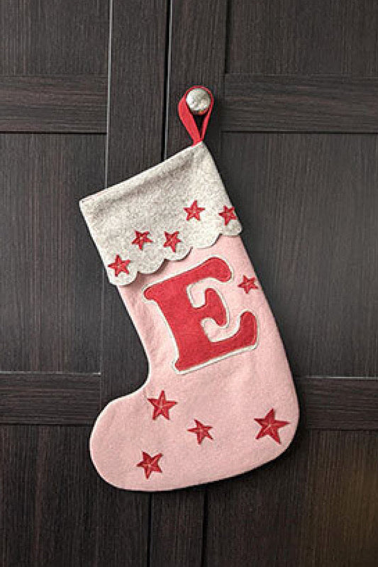 Pattern Paper Scissors Christmas Stocking