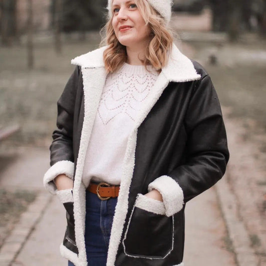 You Made My Day Sweet Winter Biker Jacket - Printed copy shop (+£7.00)