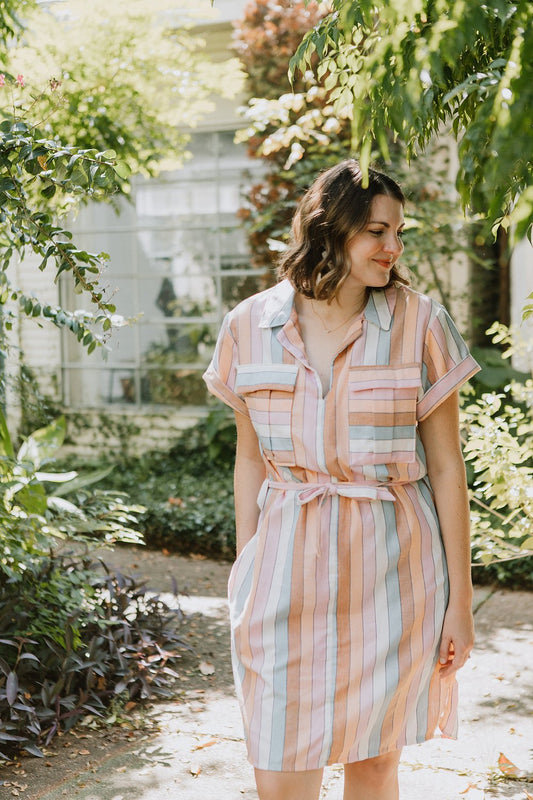 Sew To Grow Sydni Shirt-Dress - Printed copy shop (+£7.00)
