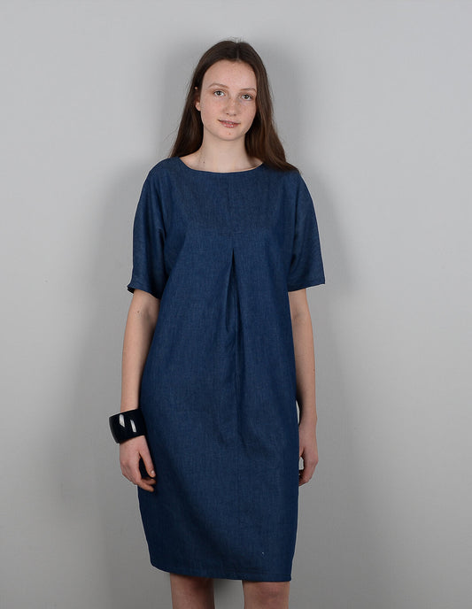 The Maker's Atelier Pleat Detail Dress/Top - Printed copy shop (+£7.00)