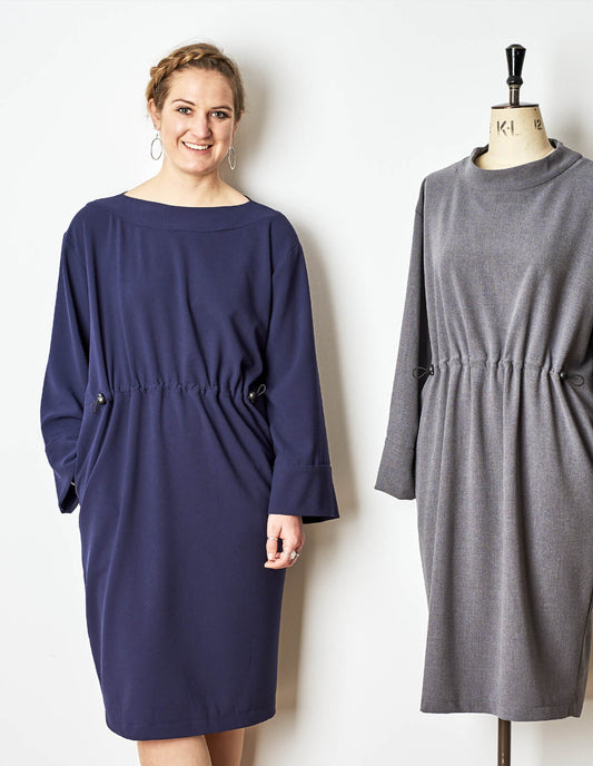 The Maker's Atelier Relaxed Drawstring Dress - Printed copy shop (+£7.00)