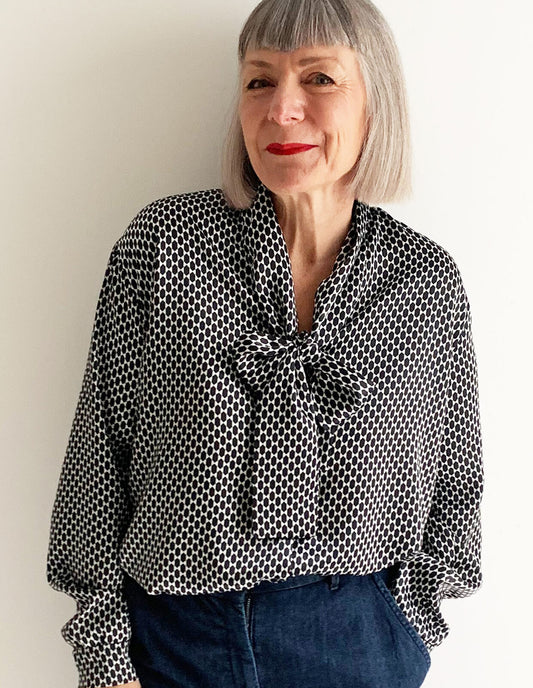 The Maker's Atelier Tie Front Blouse