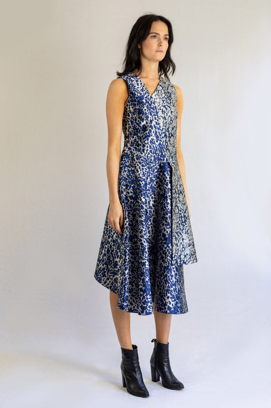 Trend Patterns TPC2 Asymmetric Hem Dress - Printed copy shop (+£7.00)