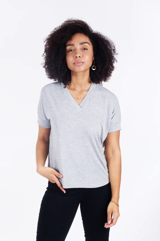 Sew House Seven Tabor V-neck Top - Printed copy shop (+£7.00)