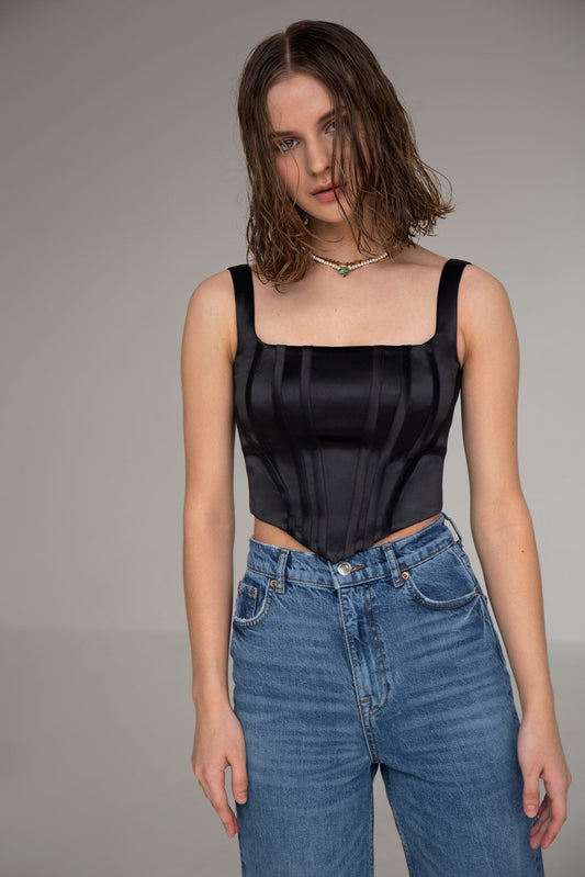 Vikisews Tally Bustier Top Height 1 - Printed copy shop (+£5.00)
