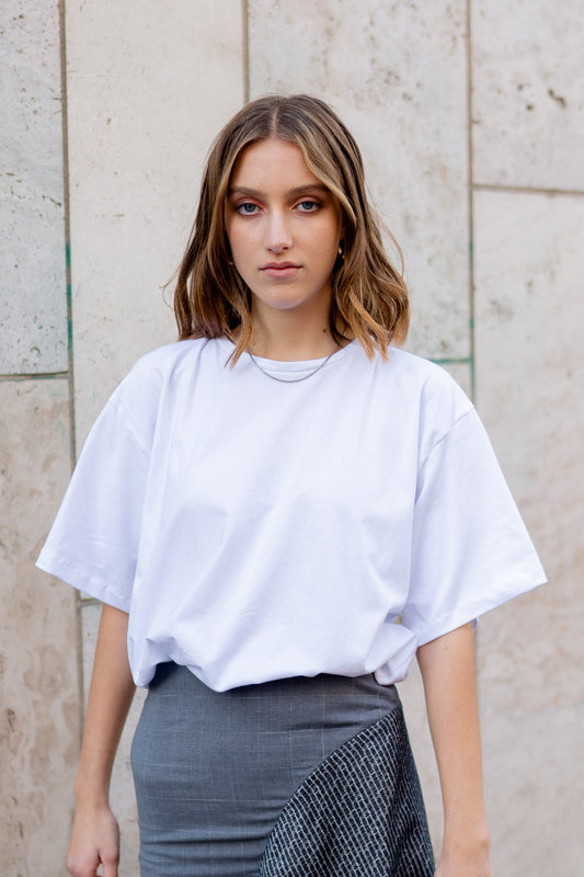 JULIANA MARTEJEVS Oversized T-shirt - Printed copy shop (+£5.00)