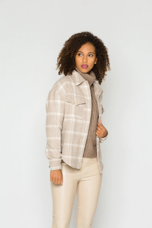 Bara Studio Thea Shacket - Printed copy shop (+£7.00)
