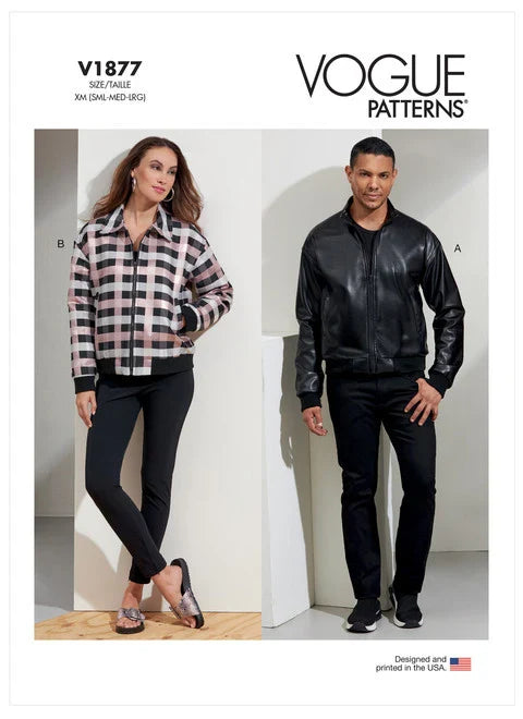 Vogue Unisex Bomber Jacket V1877