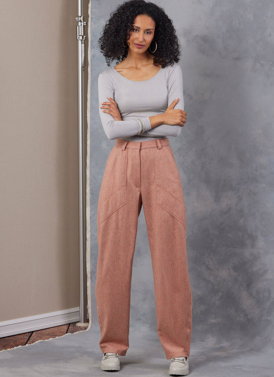 Vogue Barrel Trousers V2051