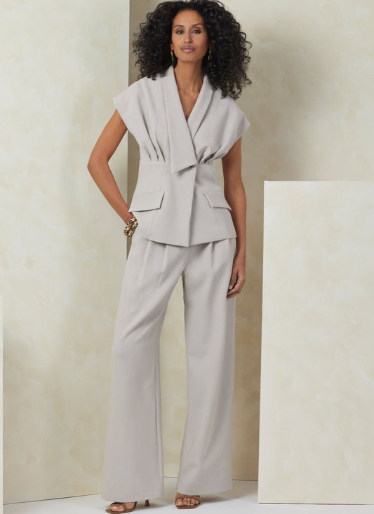 Vogue Top, Skirt and Trousers V2097