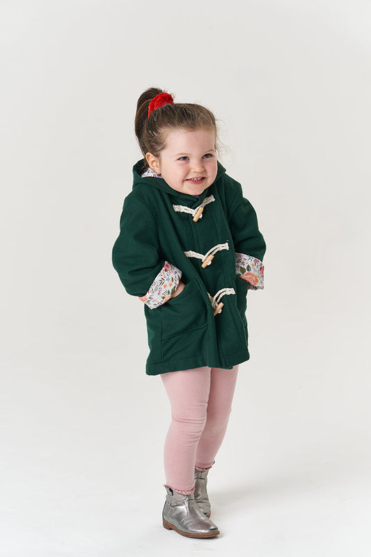 Poppy & Jazz Baby/Child Walnut Duffle Coat - Printed copy shop (+£5.00)