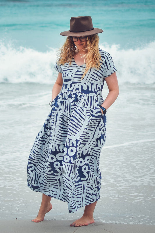 Waves & Wild Kinjarling Dress - Printed copy shop (+£7.00)