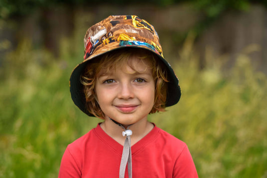 Waves & Wild Baby/Child/Adult Sandcastle Bucket Hat (free) - Printed copy shop (+£5.00)