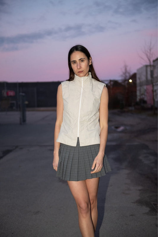 Puff and Pencil Zip Vest - Printed copy shop (+£5.00)
