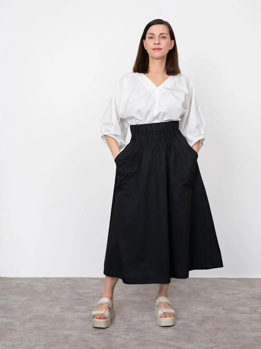 The Assembly Line Elastic Waist Maxi Skirt